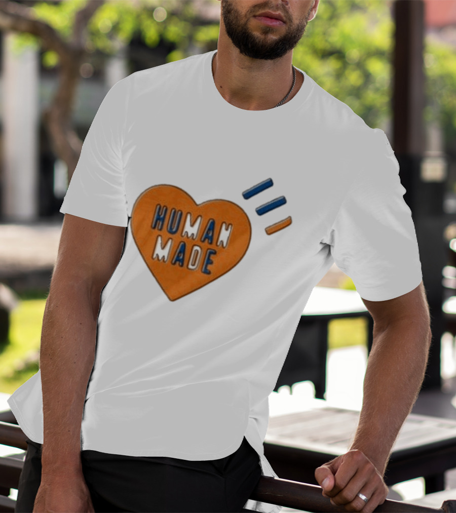 Human Made Heart Icon With Dry Alls T-Shirt