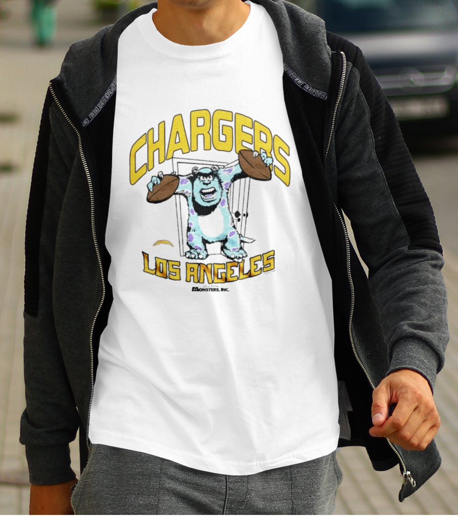 Los Angeles Chargers Monsters Inc Sully Collaboration T-Shirt