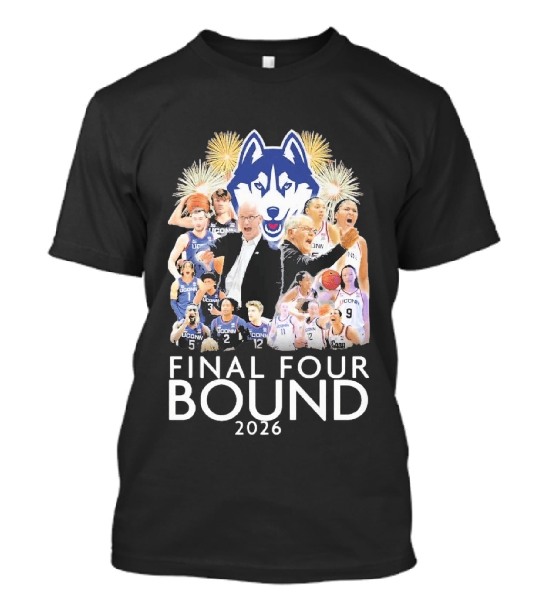 UConn Huskies Final Four Bound 2026 Celebration T-Shirt