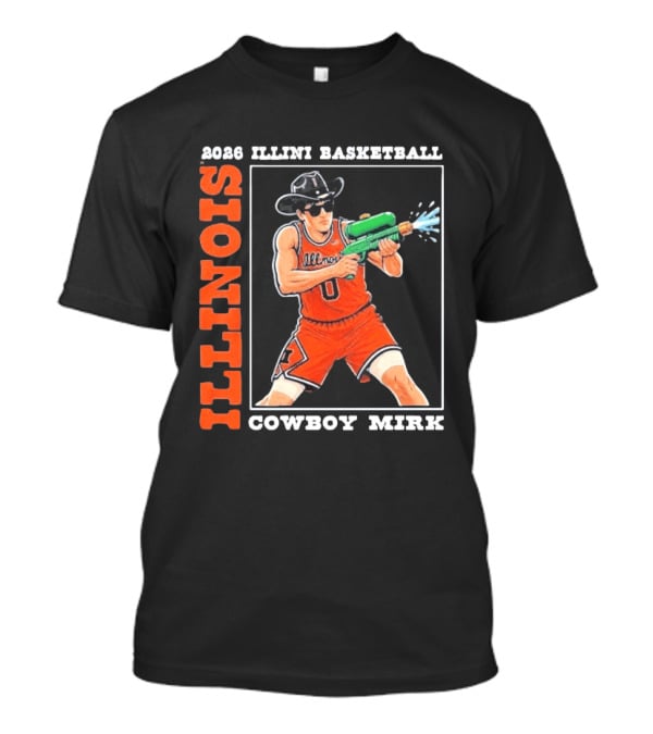 2026 Illinois Basketball Cowboy Mirk Fighting Illini March Madness Final Four T-Shirt