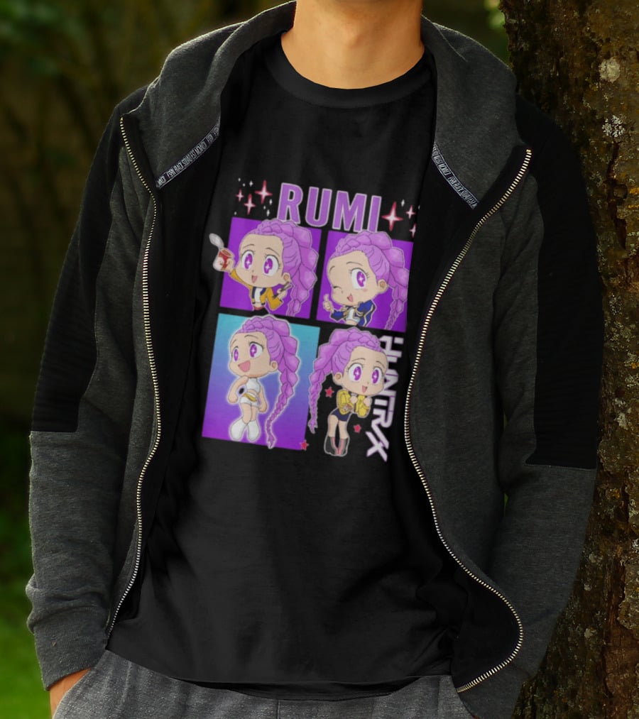 Rumi Kpop Huntrx Demon Hunters Cute Chibi Characters T-Shirt