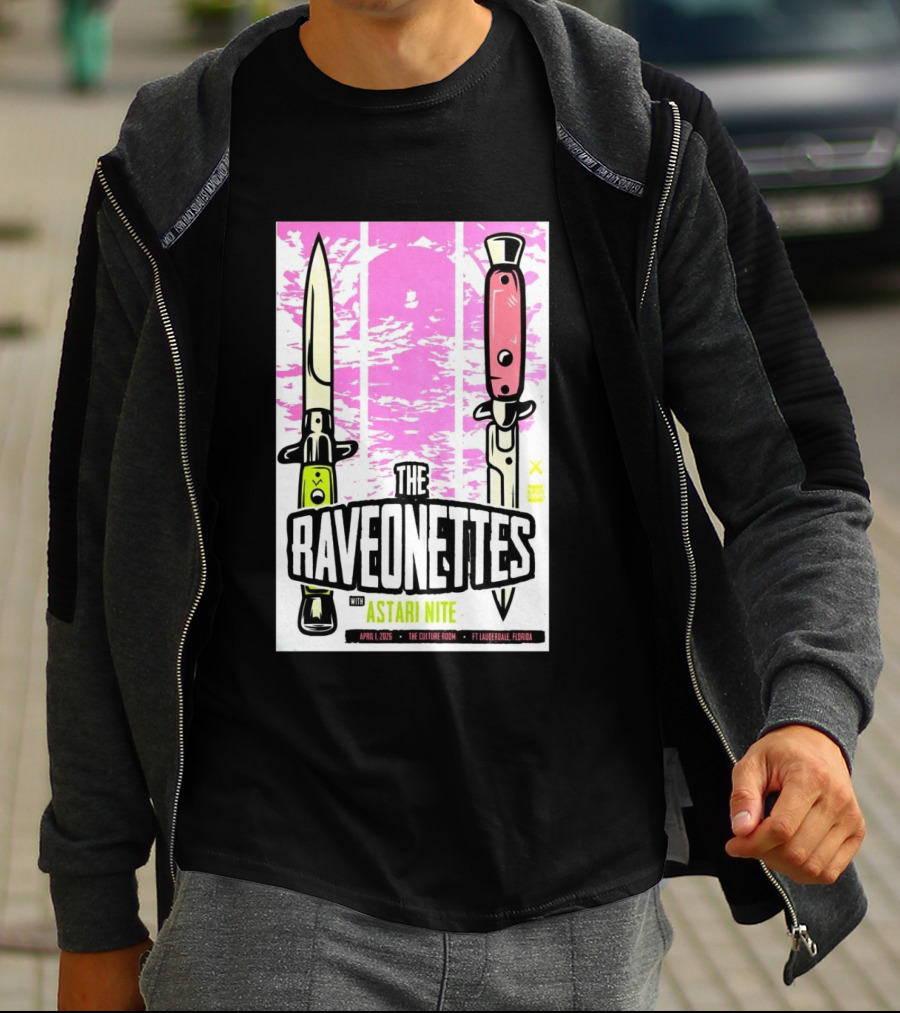 Raveonettes Astari Nite April 1 2026 Ft Lauderdale Culture Room T-Shirt