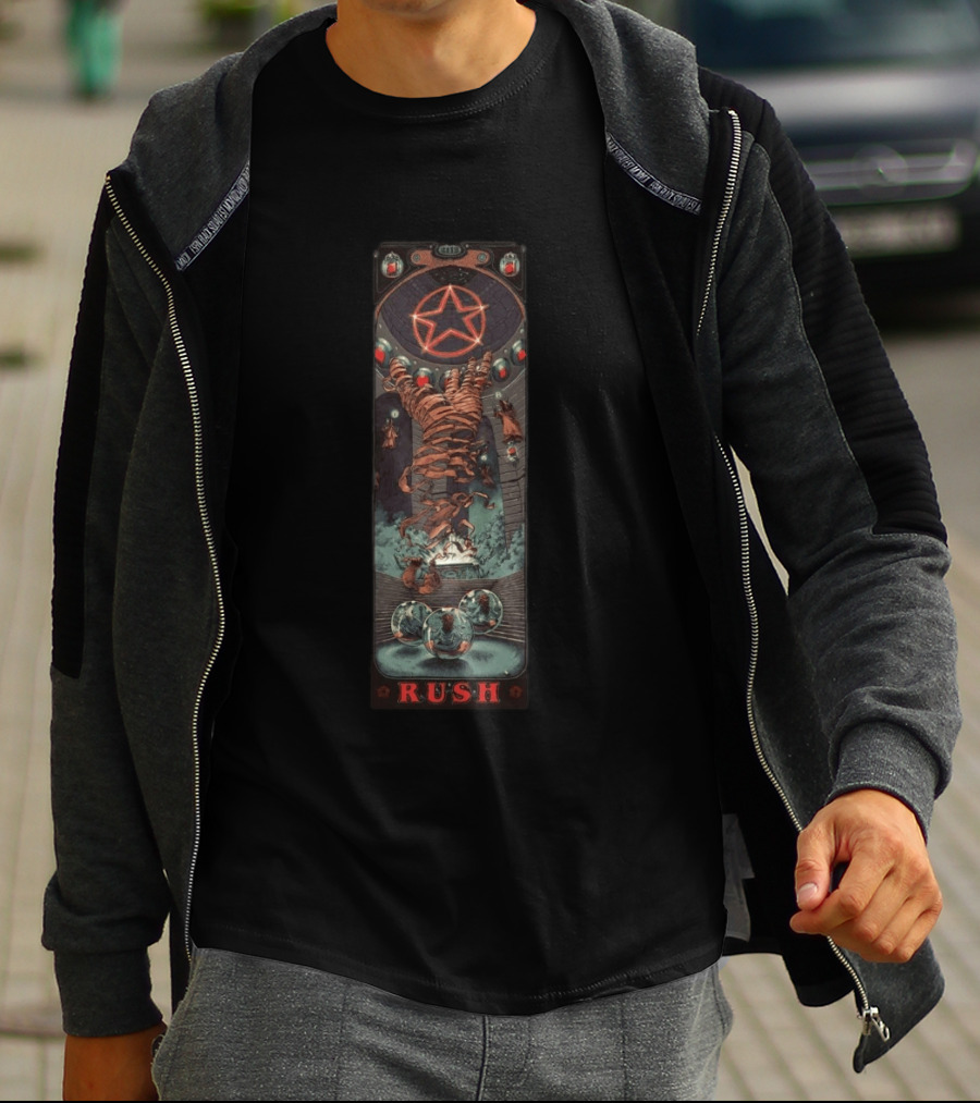 Rush 2112 50th Anniversary Celebration Red Star Fantasy T-Shirt