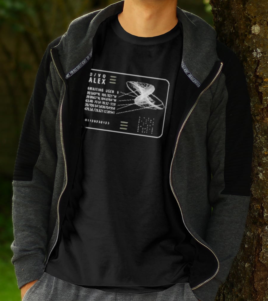 Alex Paradise Membership Card Hulu Edition With Spaceship T-Shirt