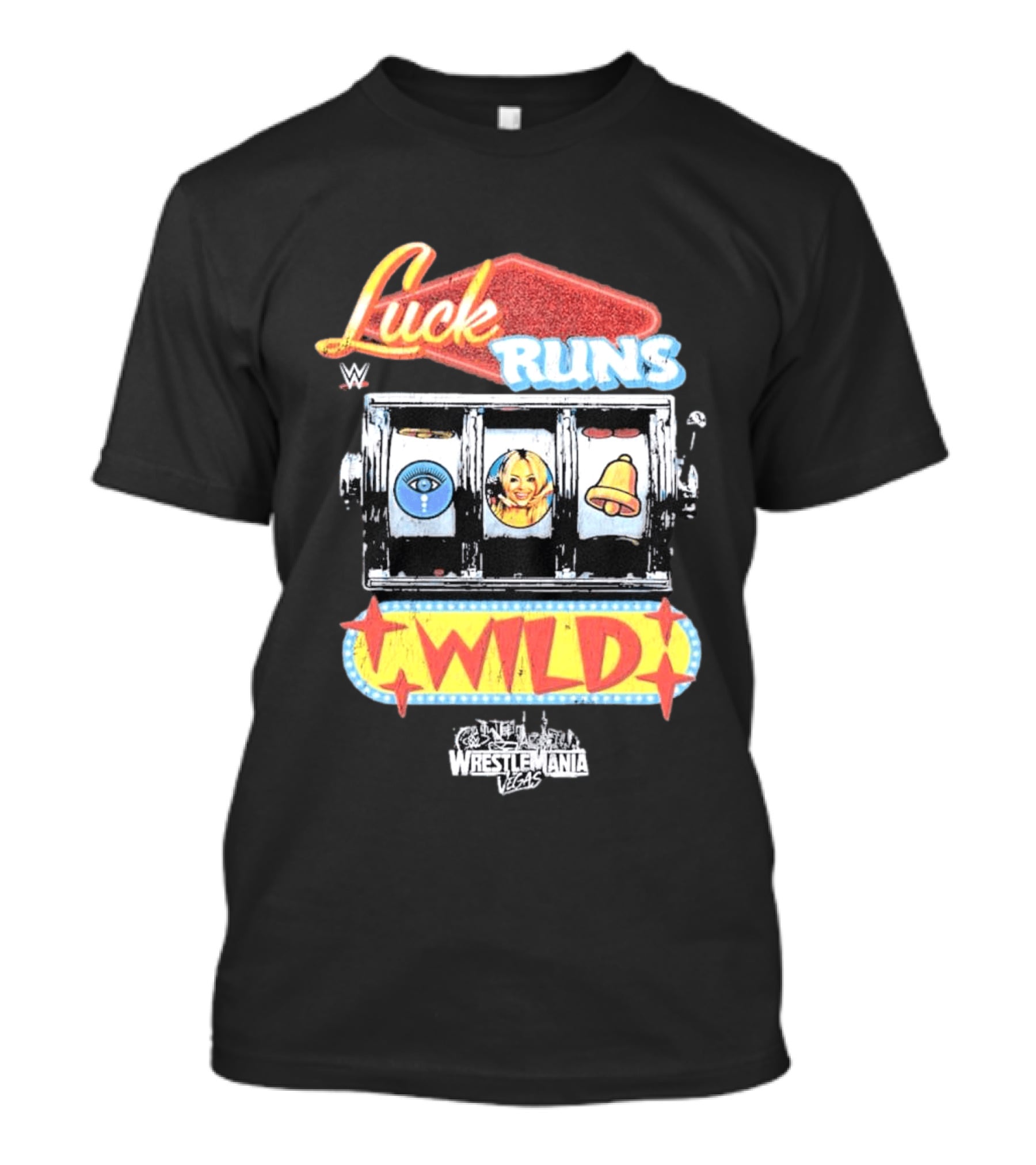 WrestleMania Vegas Slot Machine Luck Runs Wild T-Shirt