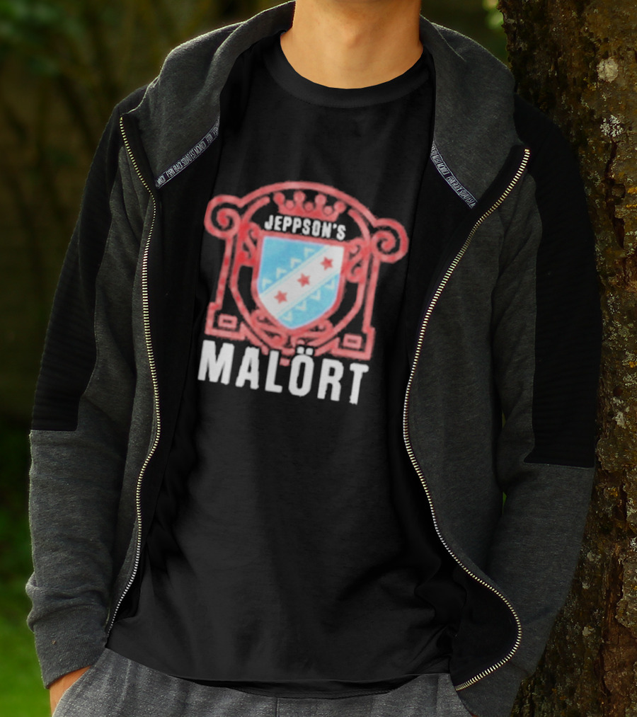 Jeppson's Malört Crest With Chicago Style Star Shield T-Shirt