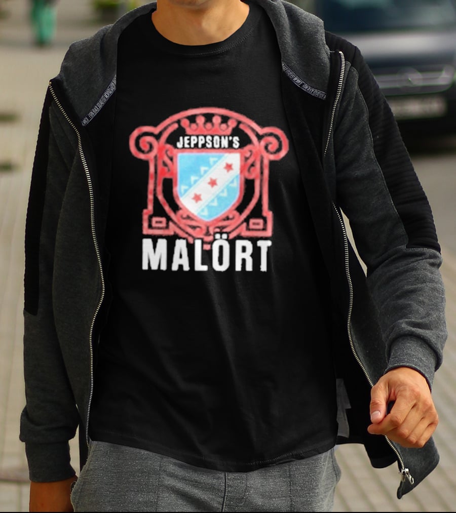 Jeppson's Malört Crest With Chicago Style Star Shield T-Shirt
