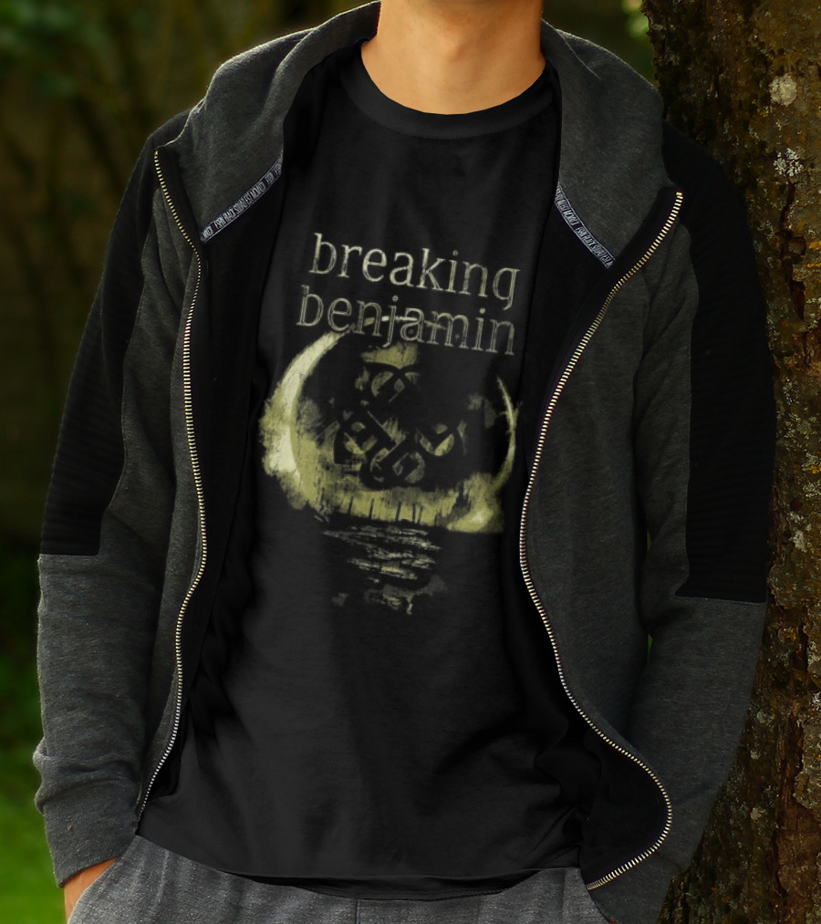 Breaking Benjamin 10 Years Dark Before Dawn Moon T-Shirt
