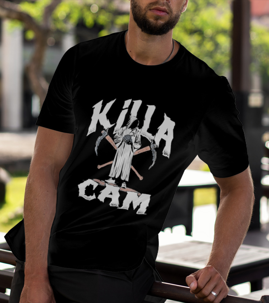 Killa Cam Schlittler New York Baseball Crossed Bats And Sickle T-Shirt