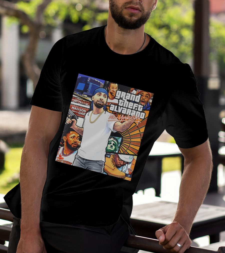 Grand Theft Alvarado New York City Madison Square Garden Knicks Energy T-Shirt