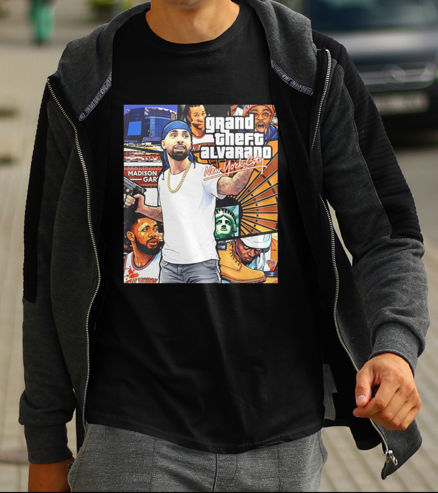 Grand Theft Alvarado New York City Madison Square Garden Knicks Energy T-Shirt