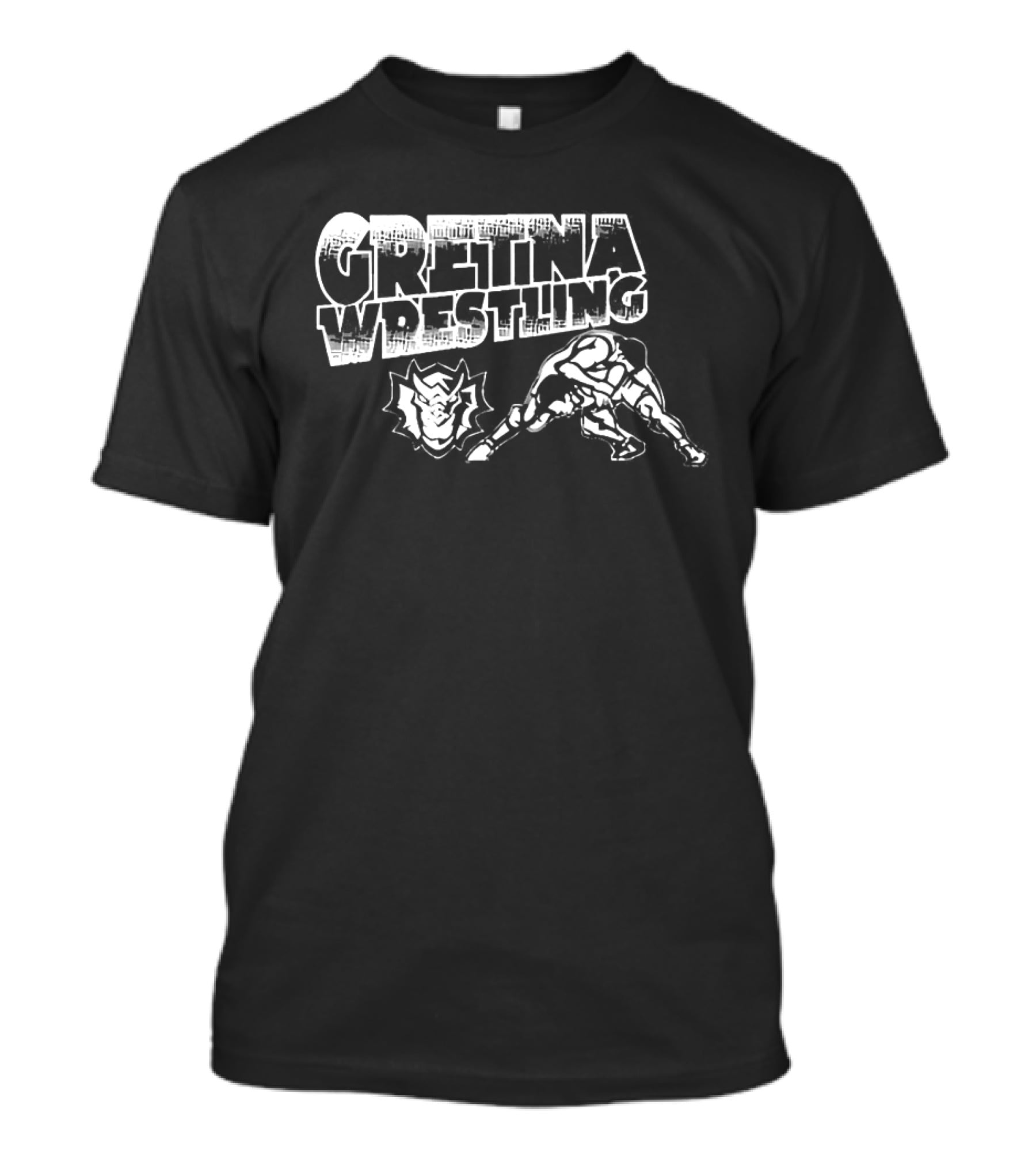 Gretina Wrestling Rise As One Rhino Grappling Strength T-Shirt