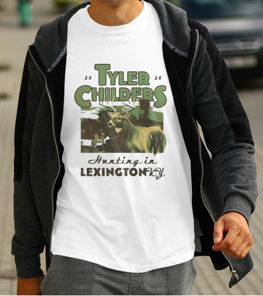 Tyler Childers 2026 Hunting In Lexington KY Deer Landscape T-Shirt