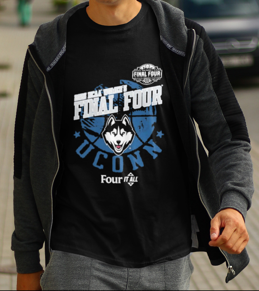 UConn Huskies 2026 NCAA Women's Final Four Four It All T-Shirt