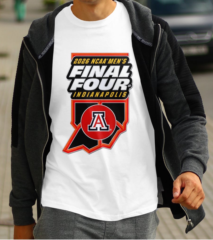 Arizona Wildcats NCAA Men's Final Four 2026 Indianapolis T-Shirt