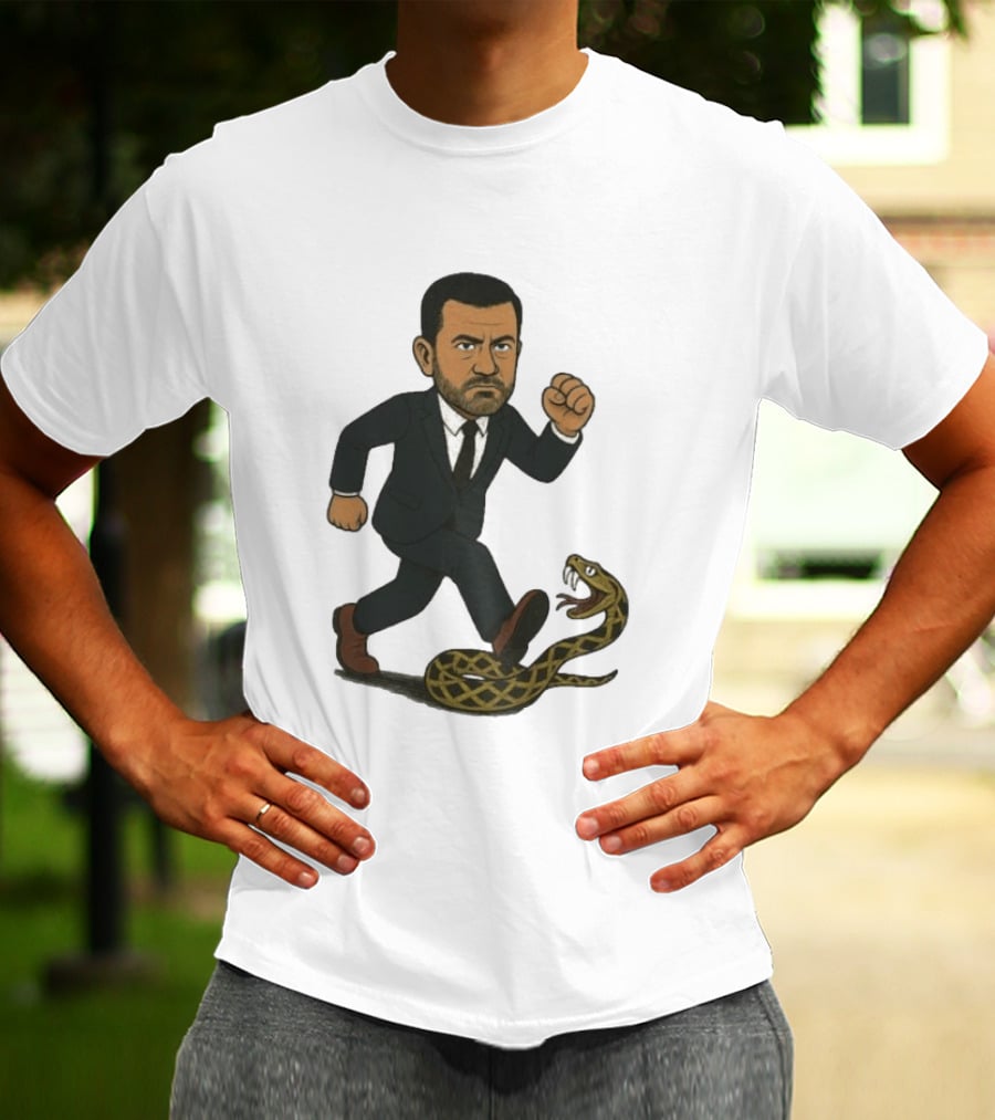 Keep On Treadin' Jimmy Kimmel Snake Suit Punch T-Shirt
