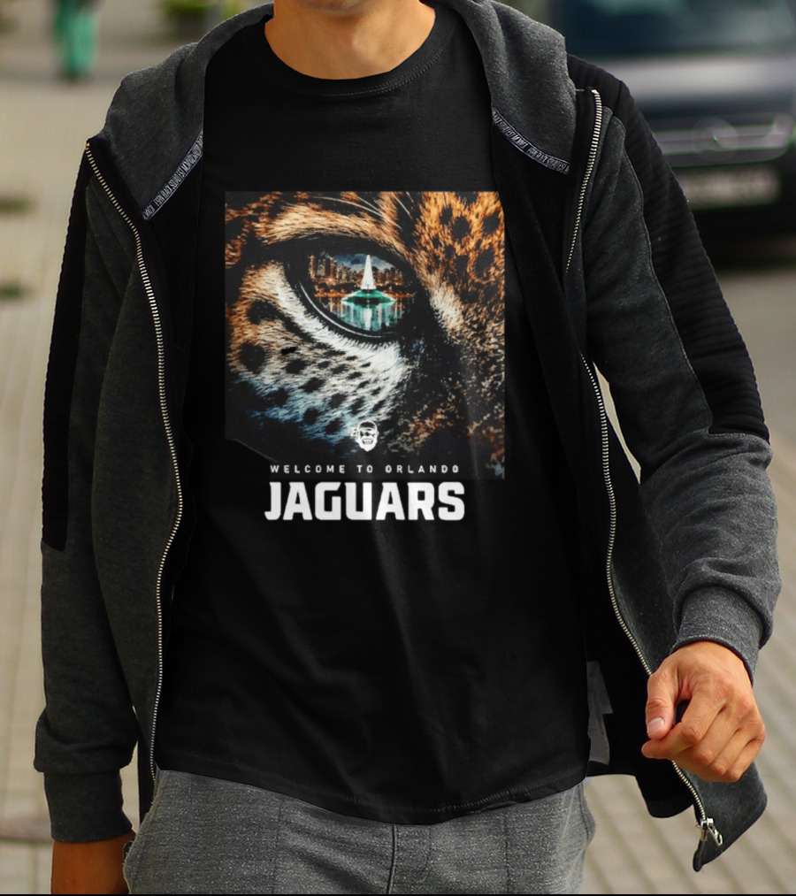 Welcome To Orlando Jaguars Eye Cityscape T-Shirt