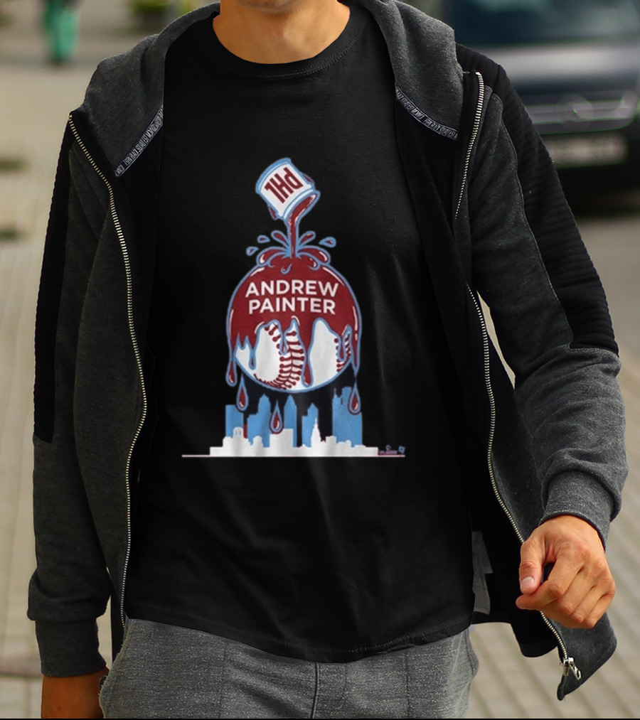 Andrew Painter Philadelphia Baseball Paint The Town T-Shirt
