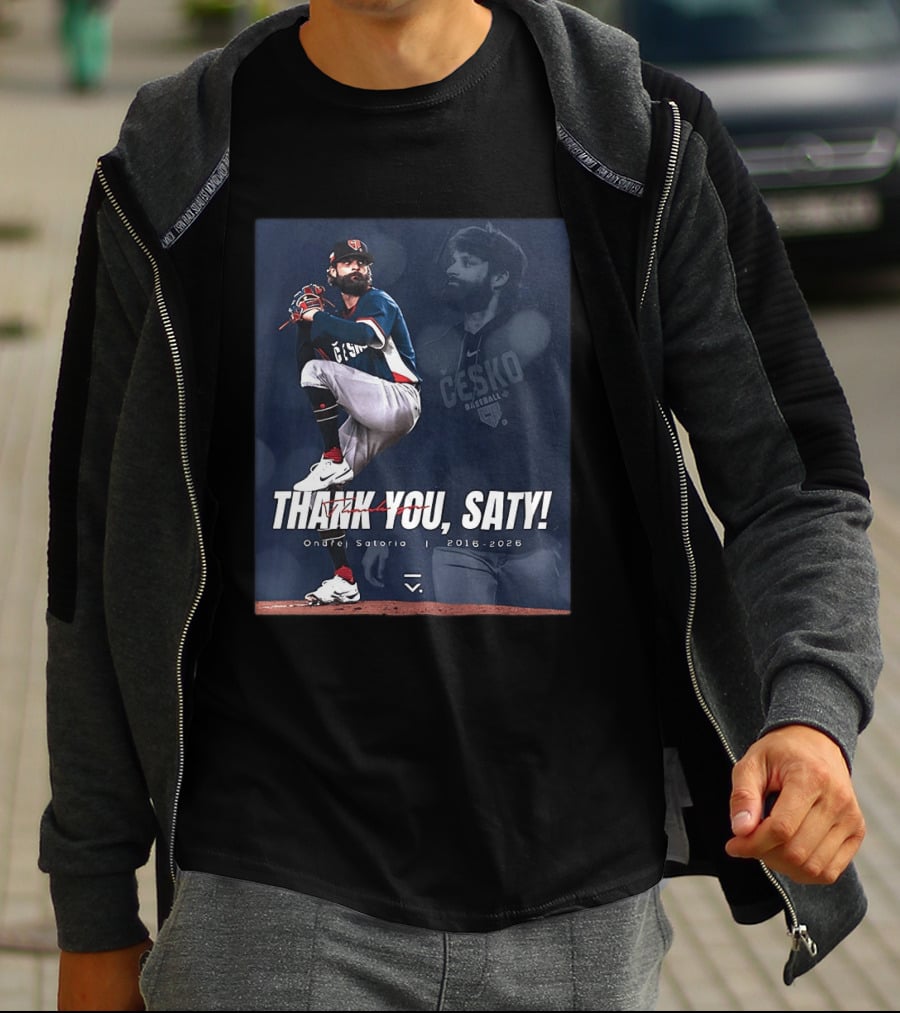Thank You Saty Ondrej Satoria Cesko Baseball 2016 2026 T-Shirt