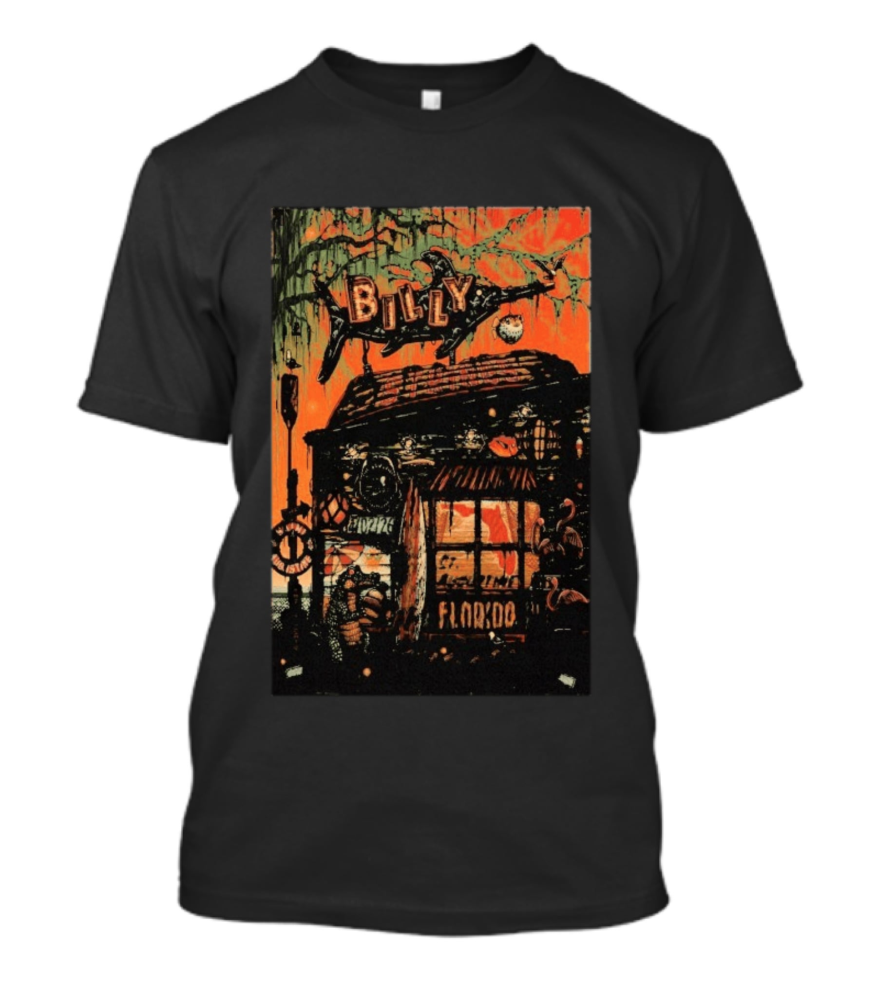 Billy Strings Saint Augustine FL April 2 2026 Amphitheatre Tour Retro Florida Swamp Shack Scene T-Shirt