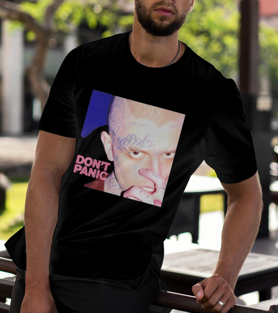 Lil Peep Don't Panic Single Cover Tattoo T-Shirt