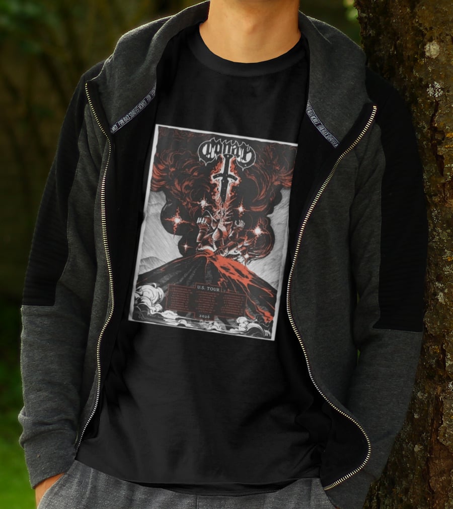 Conan US Tour 2026 Volcanic Knight Imagery City Dates T-Shirt