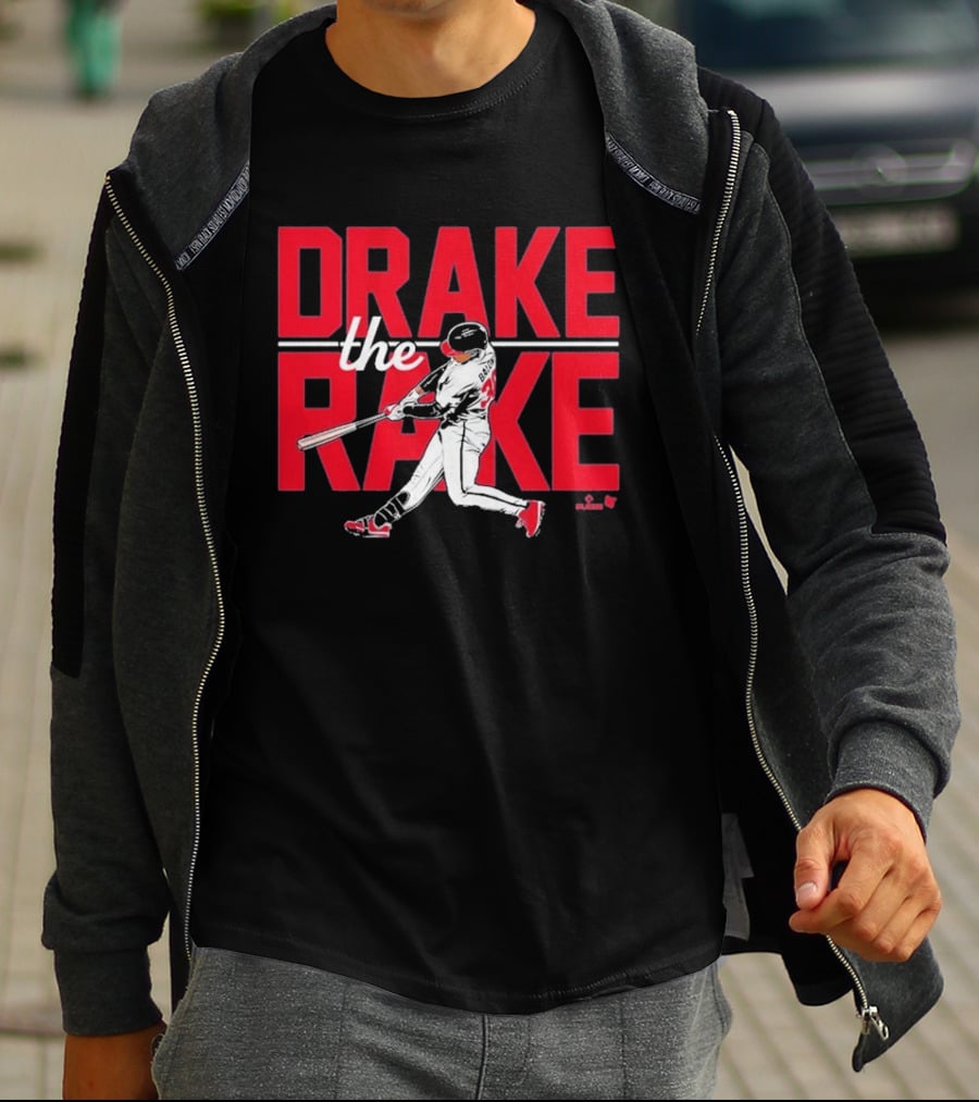 Drake Baldwin The Rake Baseball Player Swinging Bat T-Shirt