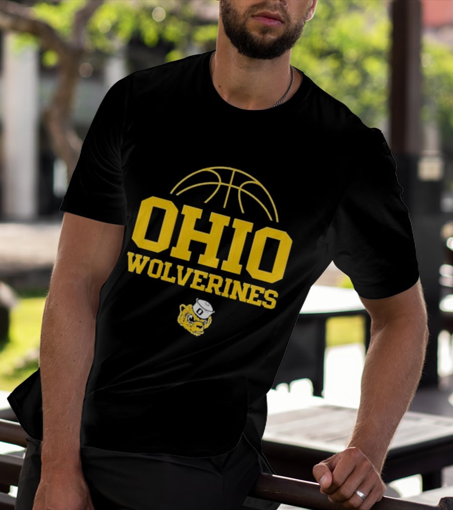Ohio Wolverines Basketball Yellow T-Shirt
