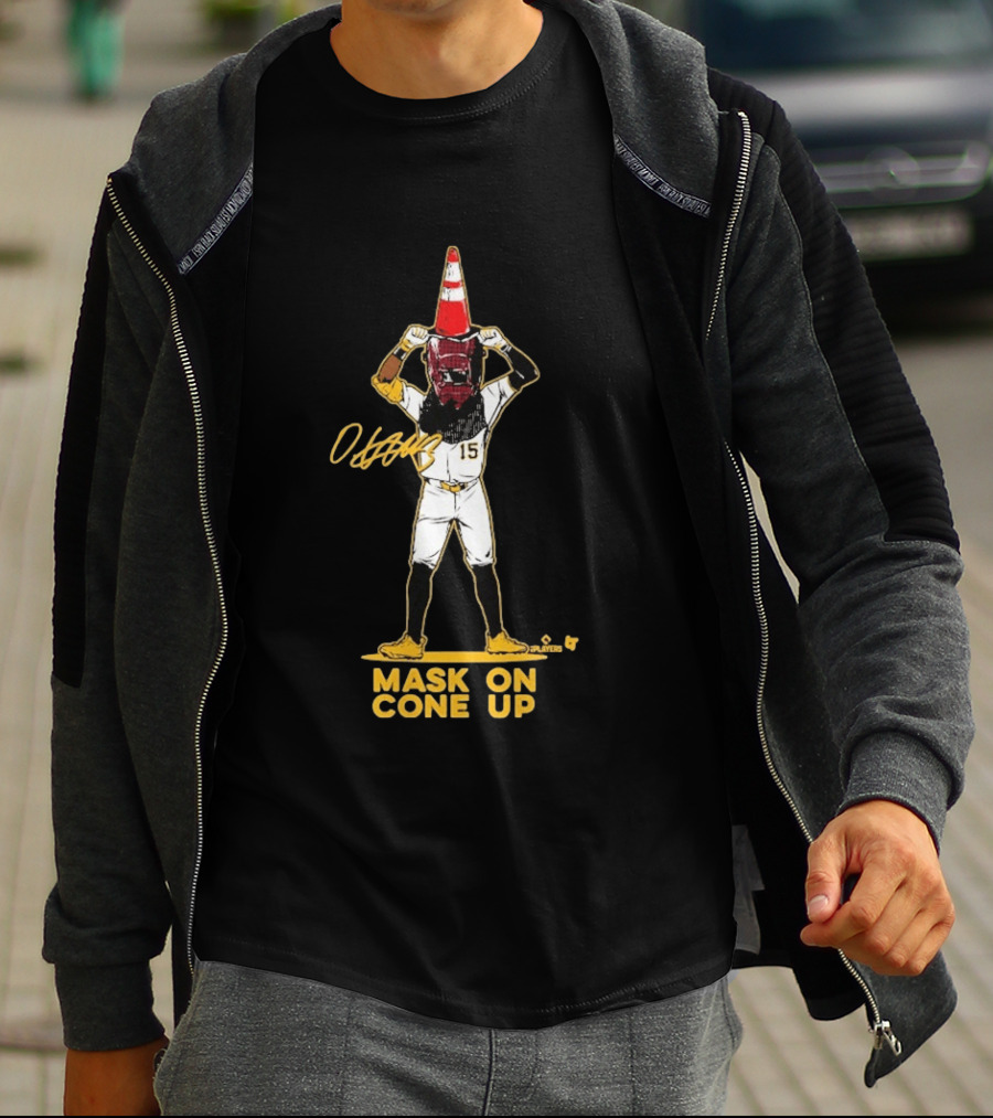 Oneil Cruz Mask On Cone Up Baseball 15 T-Shirt