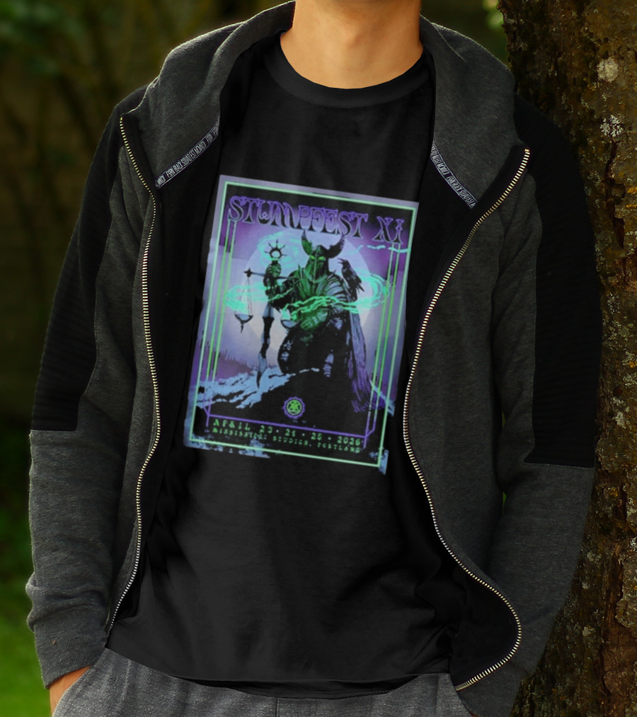 Stumpfest XI Concert Tour April 23 24 25 2026 Mississippi Studios Portland Viking Raven Mythology T-Shirt