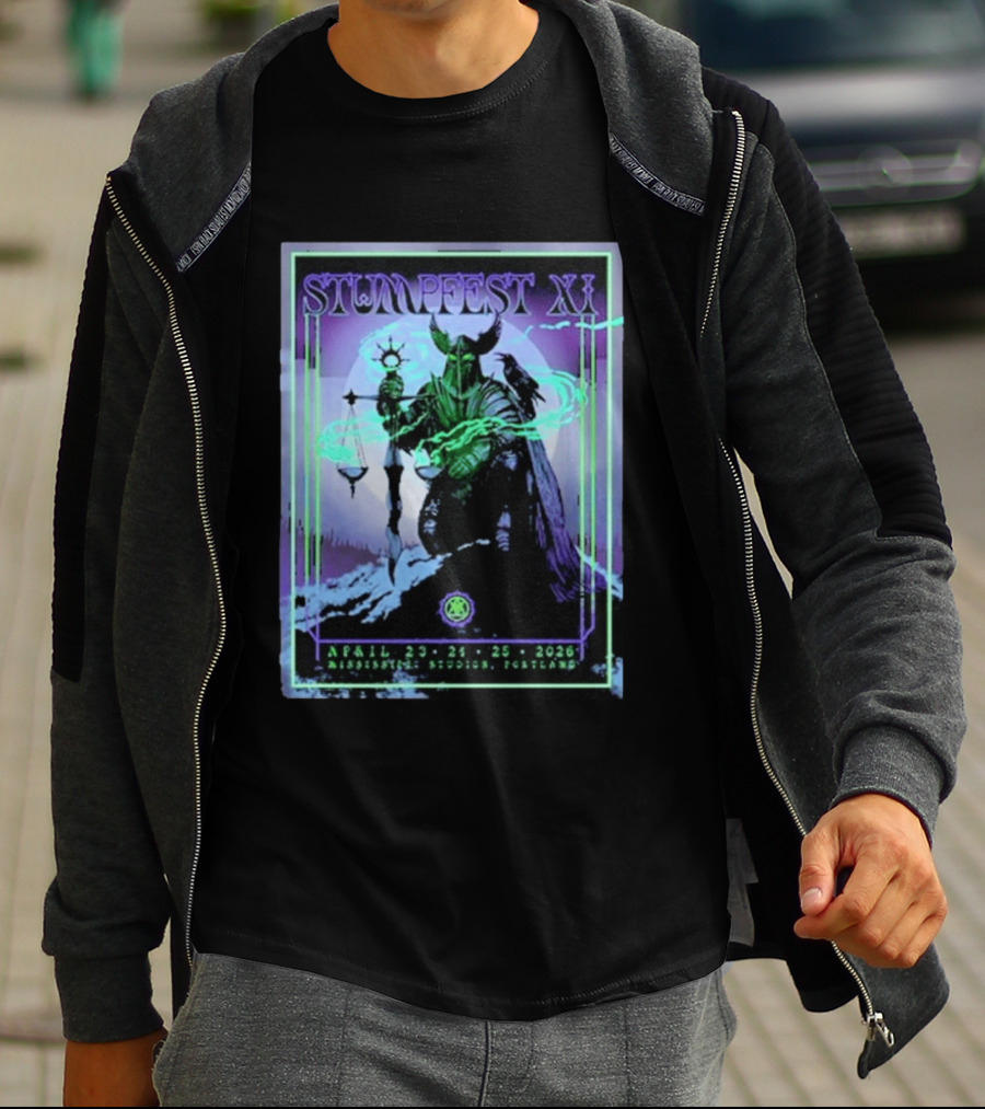 Stumpfest XI Concert Tour April 23 24 25 2026 Mississippi Studios Portland Viking Raven Mythology T-Shirt