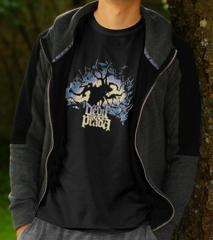 The Devil Wears Prada Roots Above Neon Tree Burst T-Shirt