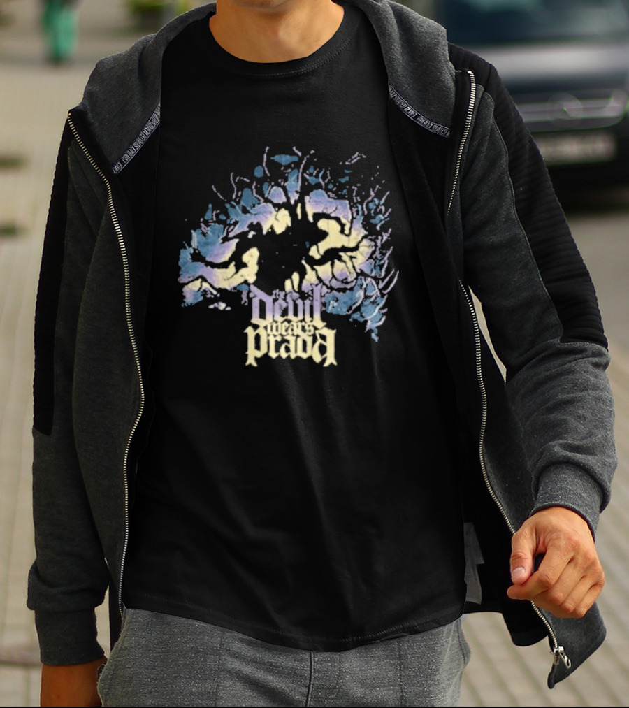 The Devil Wears Prada Roots Above Neon Tree Burst T-Shirt