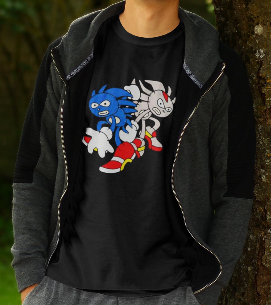 The Hedgehog Sanic And Shedew Adventure Meme Humor T-Shirt