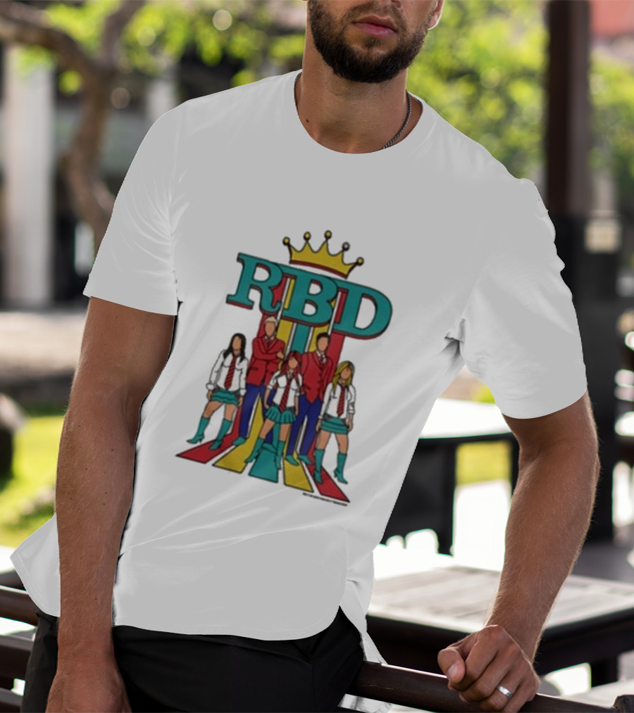 RBD Logo With Crown And Colorful Band Members T-Shirt