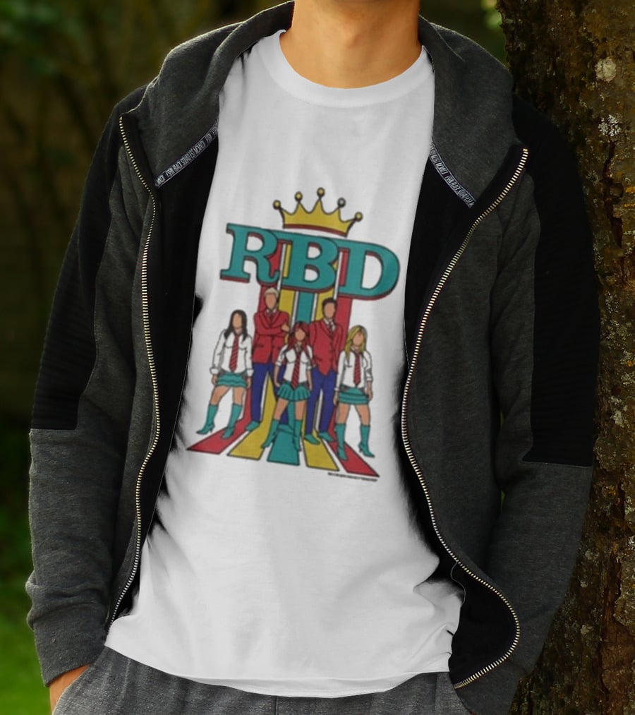 RBD Logo With Crown And Colorful Band Members T-Shirt