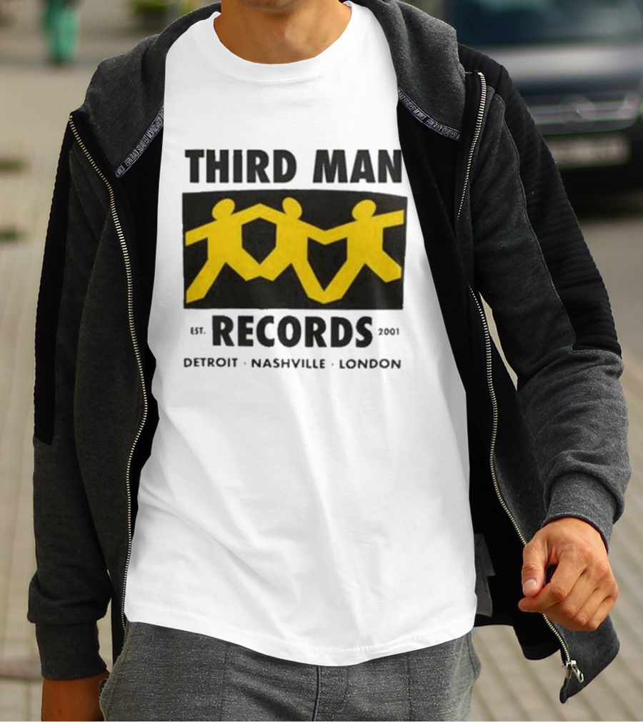 Third Man Records Est 2001 Detroit Nashville London T-Shirt