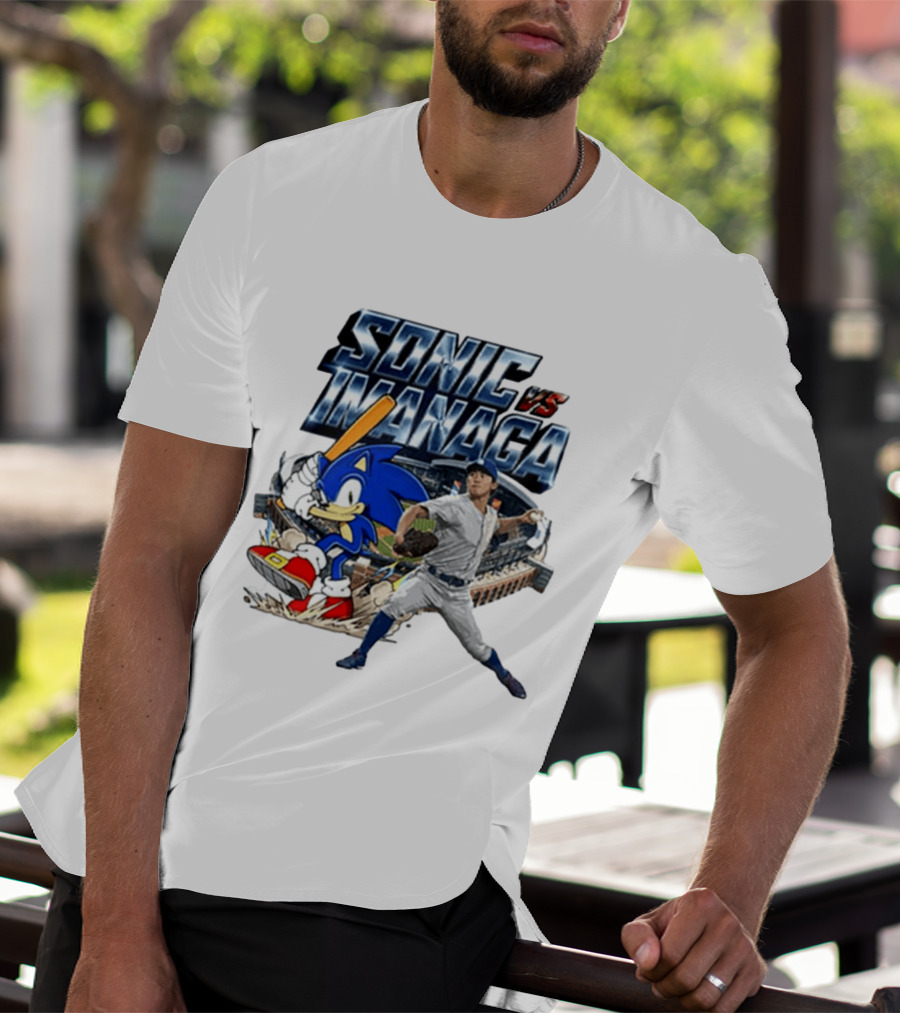 Sonic Vs Imanaga MLB Players Stadium Hedgehog Shota T-Shirt