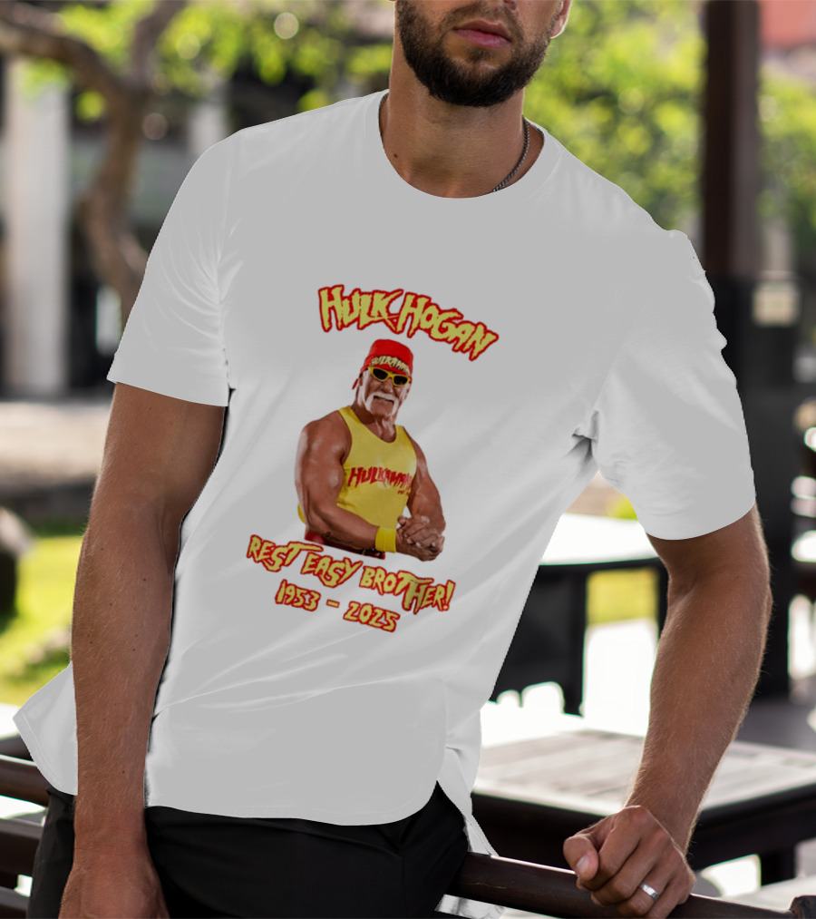 Hulk Hogan Rest Easy Brother 1953 2025 T-Shirt