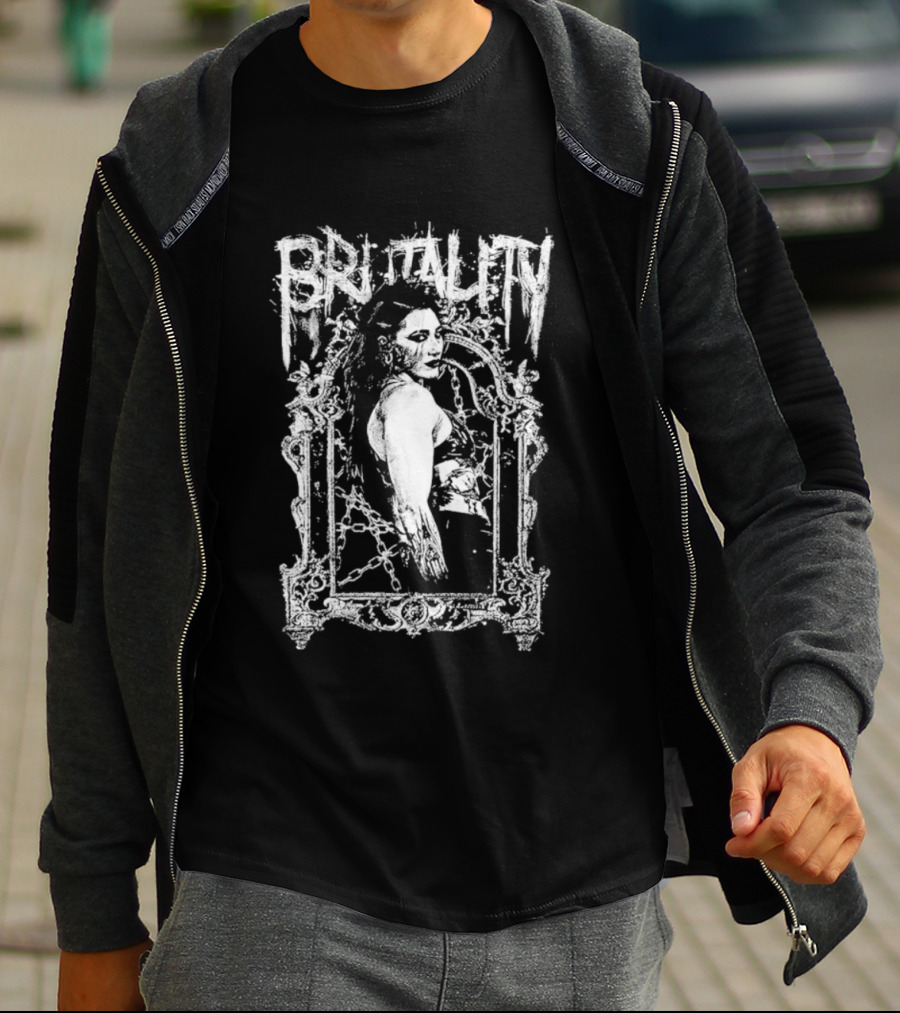 Rhea Ripley Chain Bow Down Brutality T-Shirt