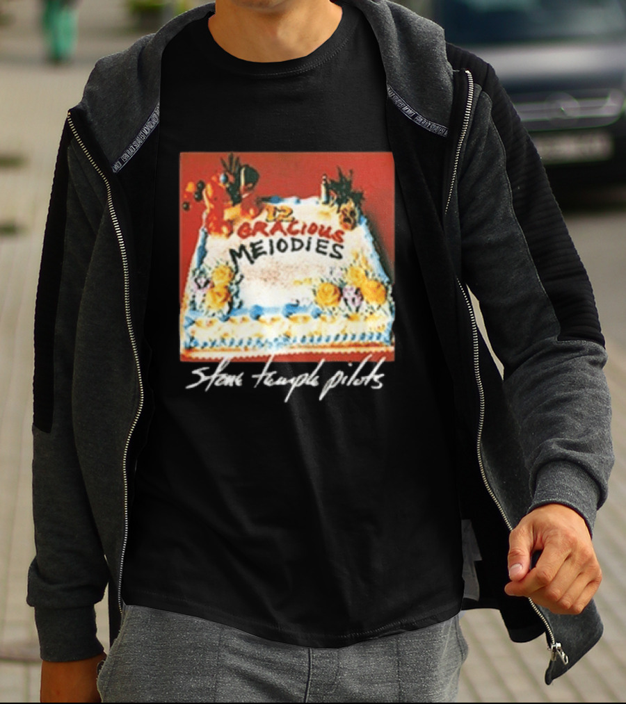 Stone Temple Pilots 12 Gracious Melodies Cake Art 30th Anniversary T-Shirt