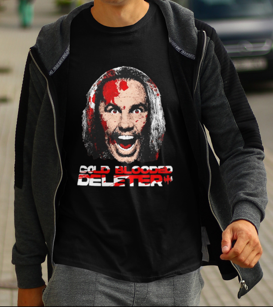 TNA Wrestling Matt Hardy Cold Blooded Deleter Face Paint T-Shirt