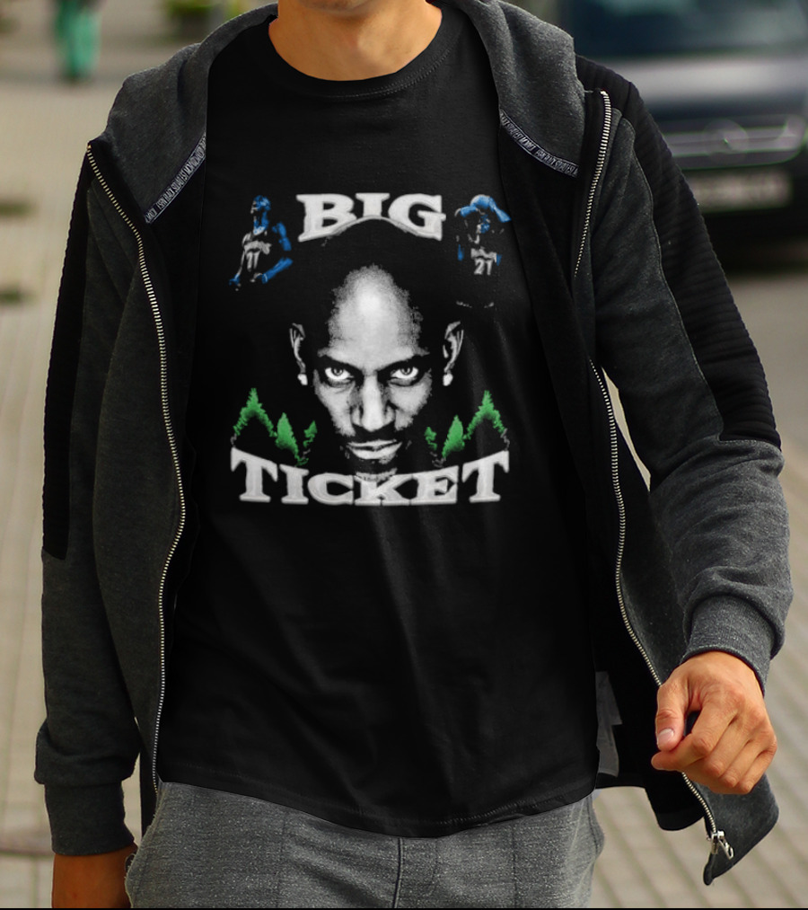 Big Ticket Kevin Garnett Minnesota Timberwolves Legend T-Shirt