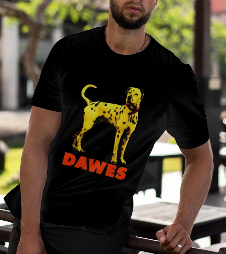 Dawes Dalmatian Dog Yellow And Red T-Shirt