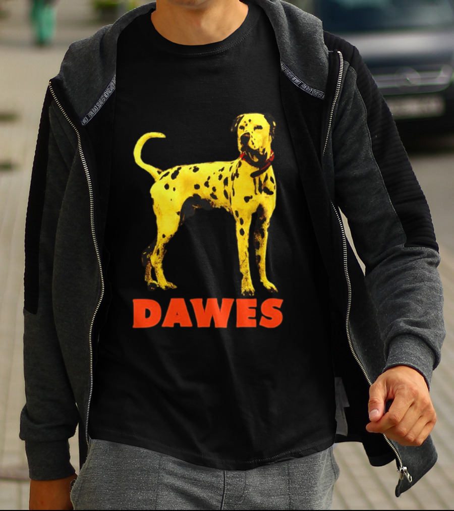 Dawes Dalmatian Dog Yellow And Red T-Shirt