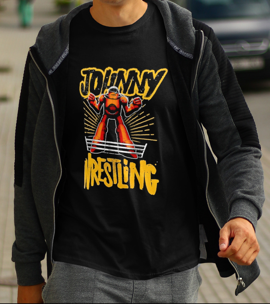 Johnny Gargano Wrestling Robot T-Shirt