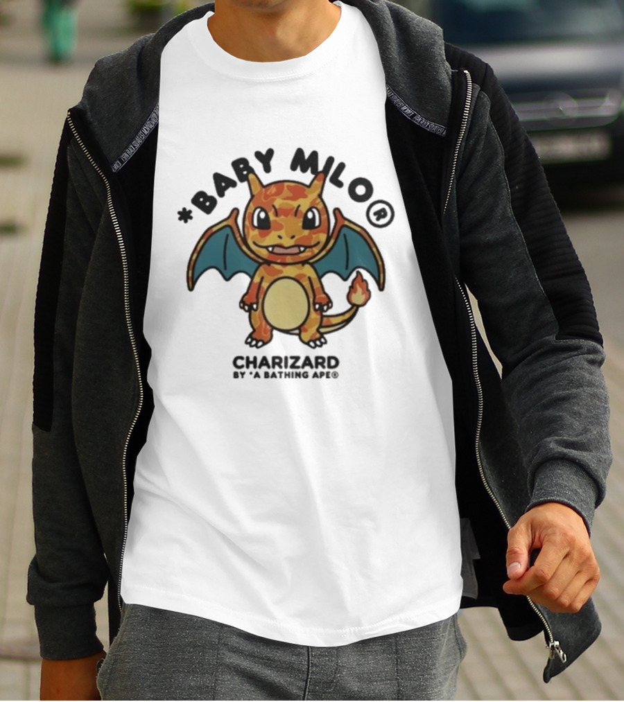 Baby Milo Charizard By A Bathing Ape 2026 Edition T-Shirt
