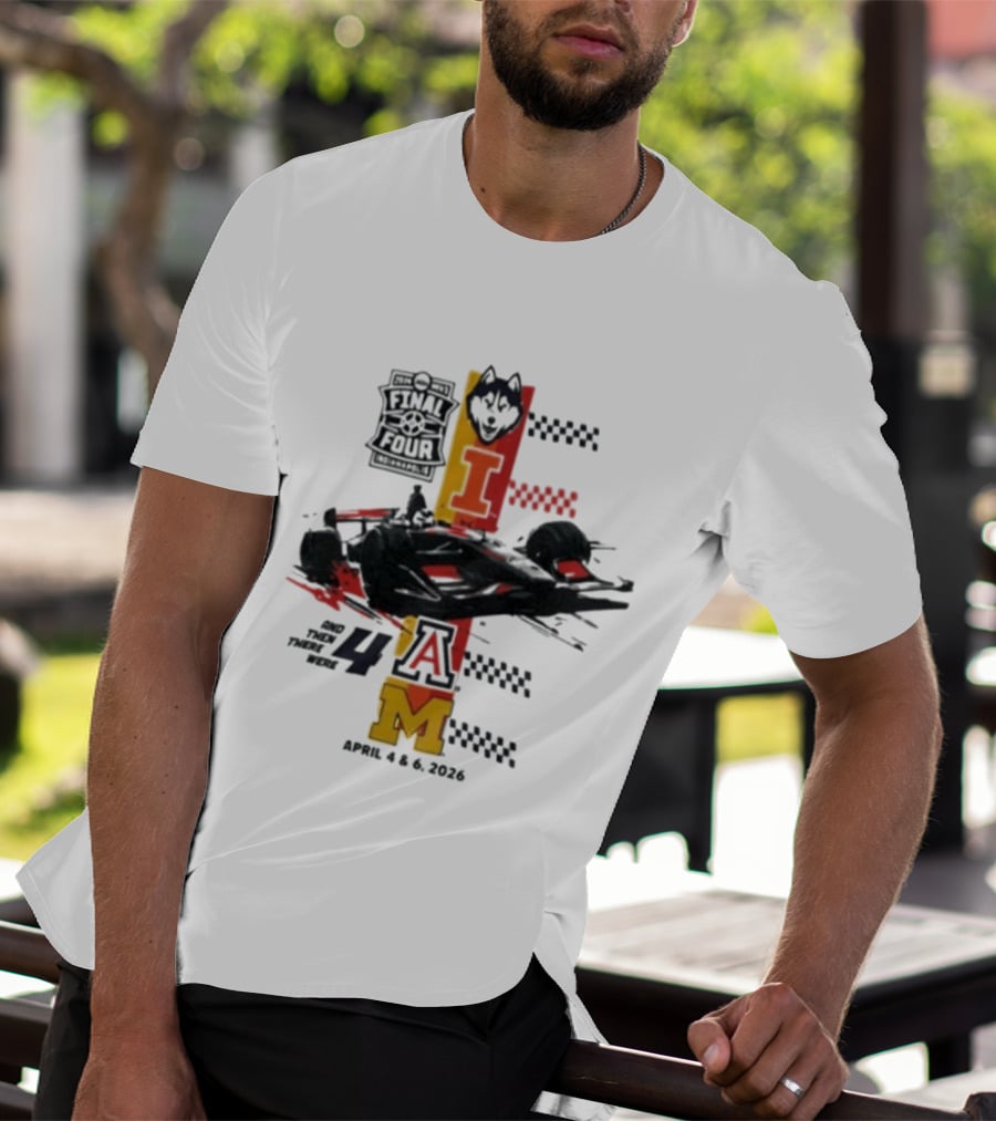 Final Four Racing Wolf Theme April 4 And 6 2026 Formula Car 4AM T-Shirt