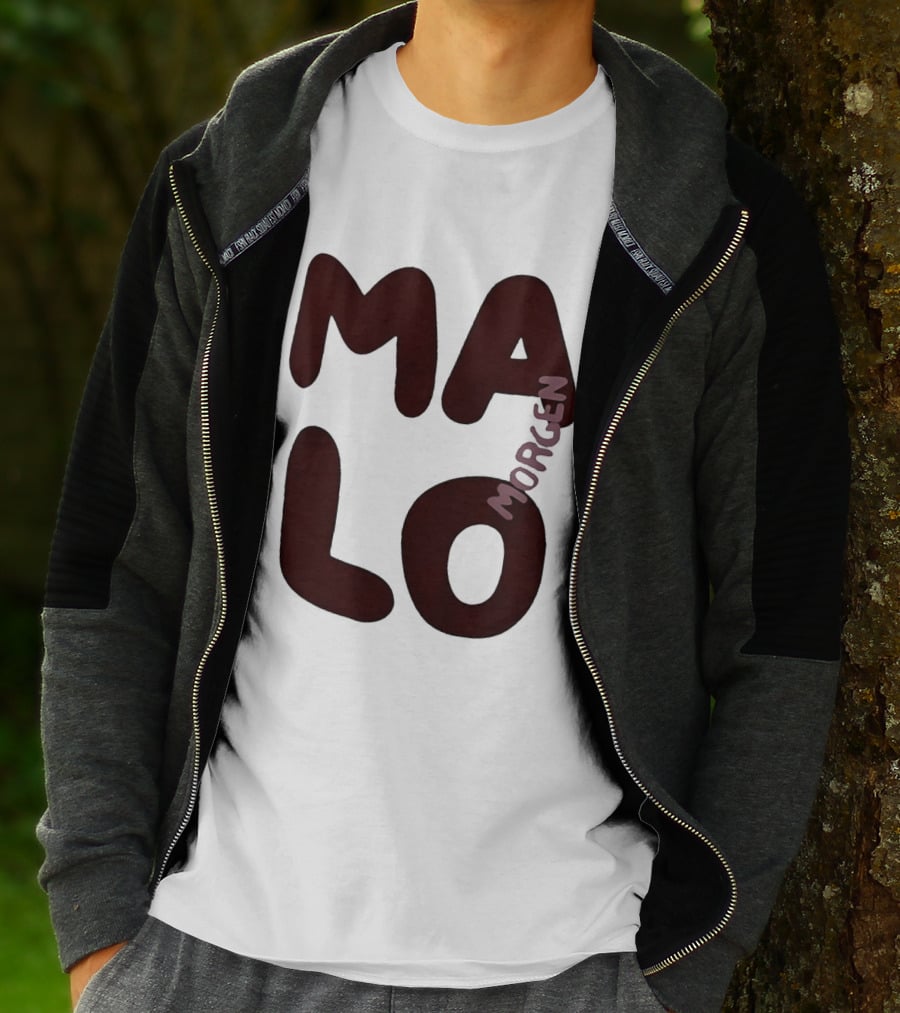 Malo Morgen Balkan Textual T-Shirt