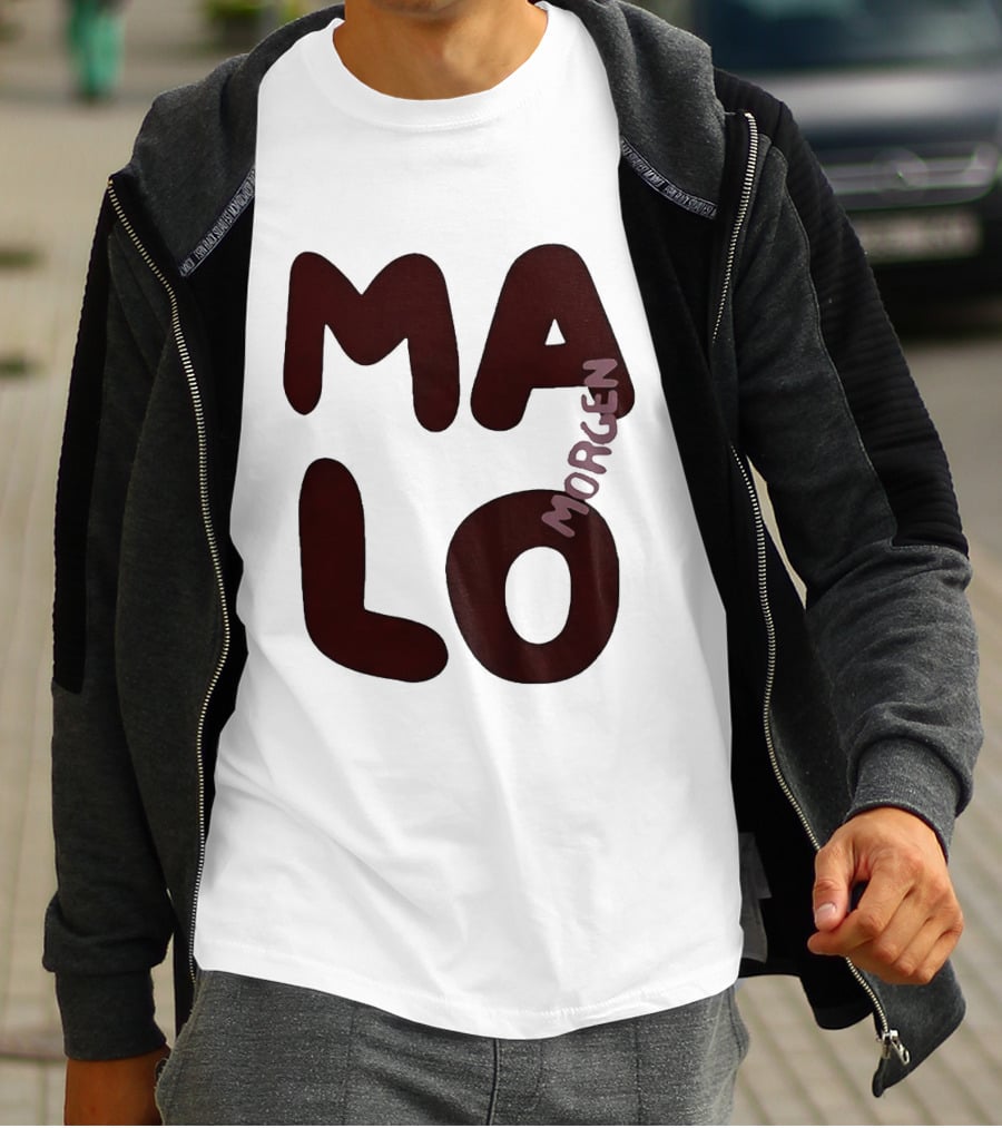 Malo Morgen Balkan Textual T-Shirt